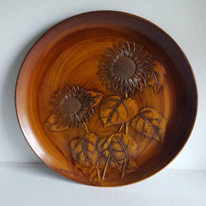 Vintage Sunflower Tray